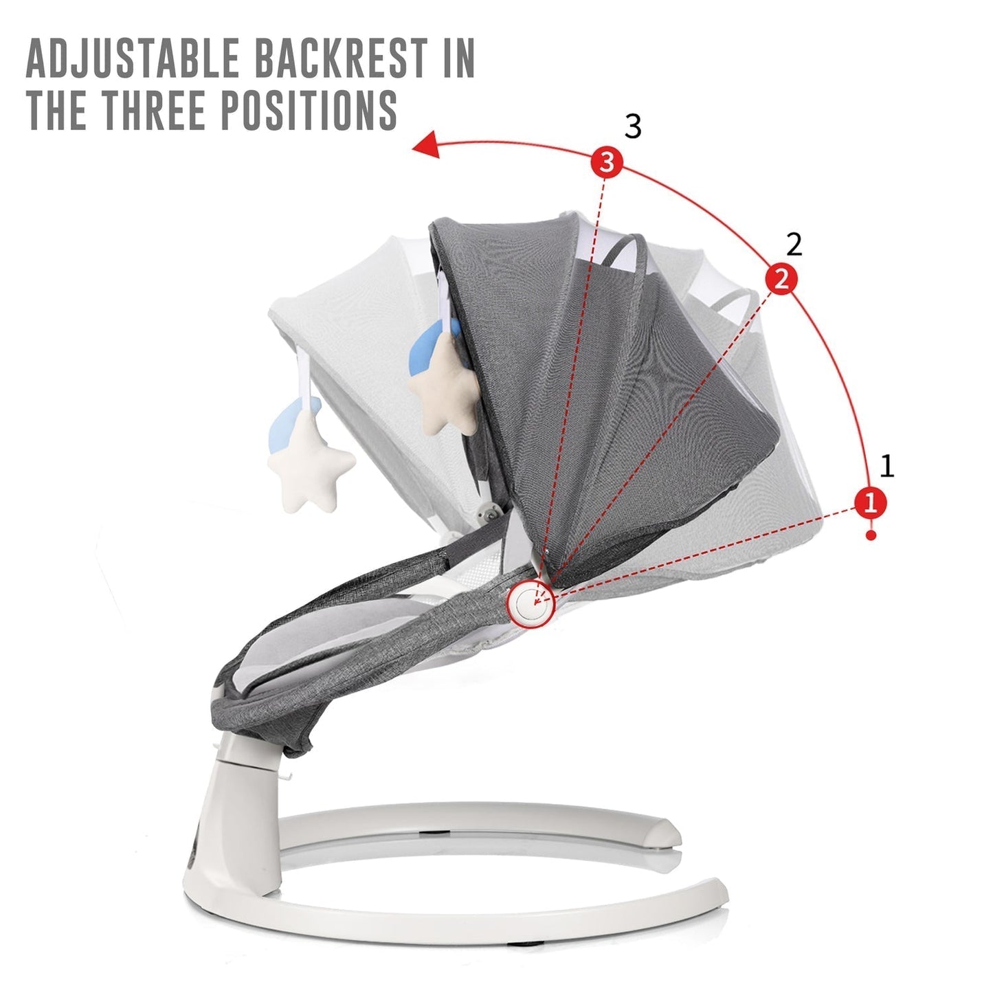 Electric Baby Swing Rocker Chair with Bluetooth & Remote by FK Sports