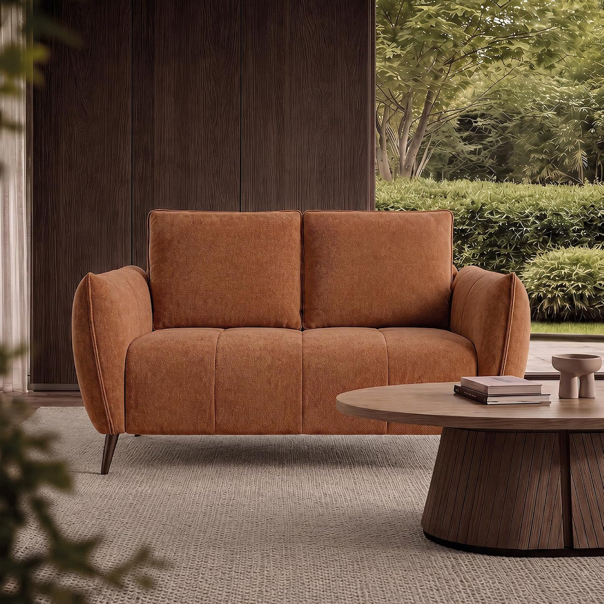 Bentley Designs Elara 2 Seater Sofa in Terracotta