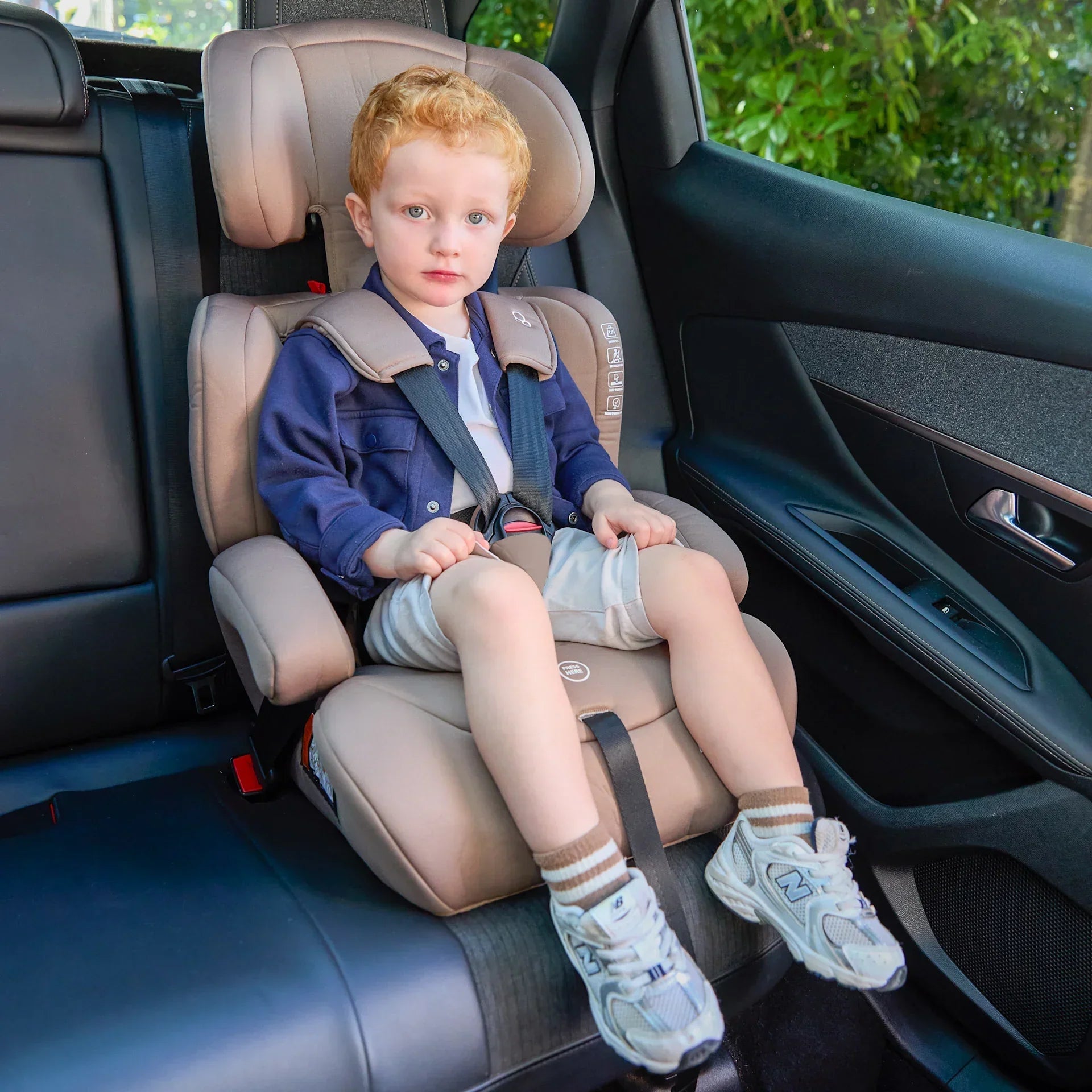 Puggle Maxi Gro Comfort Group 1/2/3 Eco Car Seat Booster Seat - Cashmere (9 Months-12 Years) by Puggle
