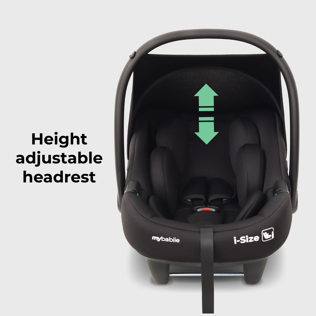 MBCS02 i-Size Infant Carrier Car Seat (40-87cm) - Black by My Babiie