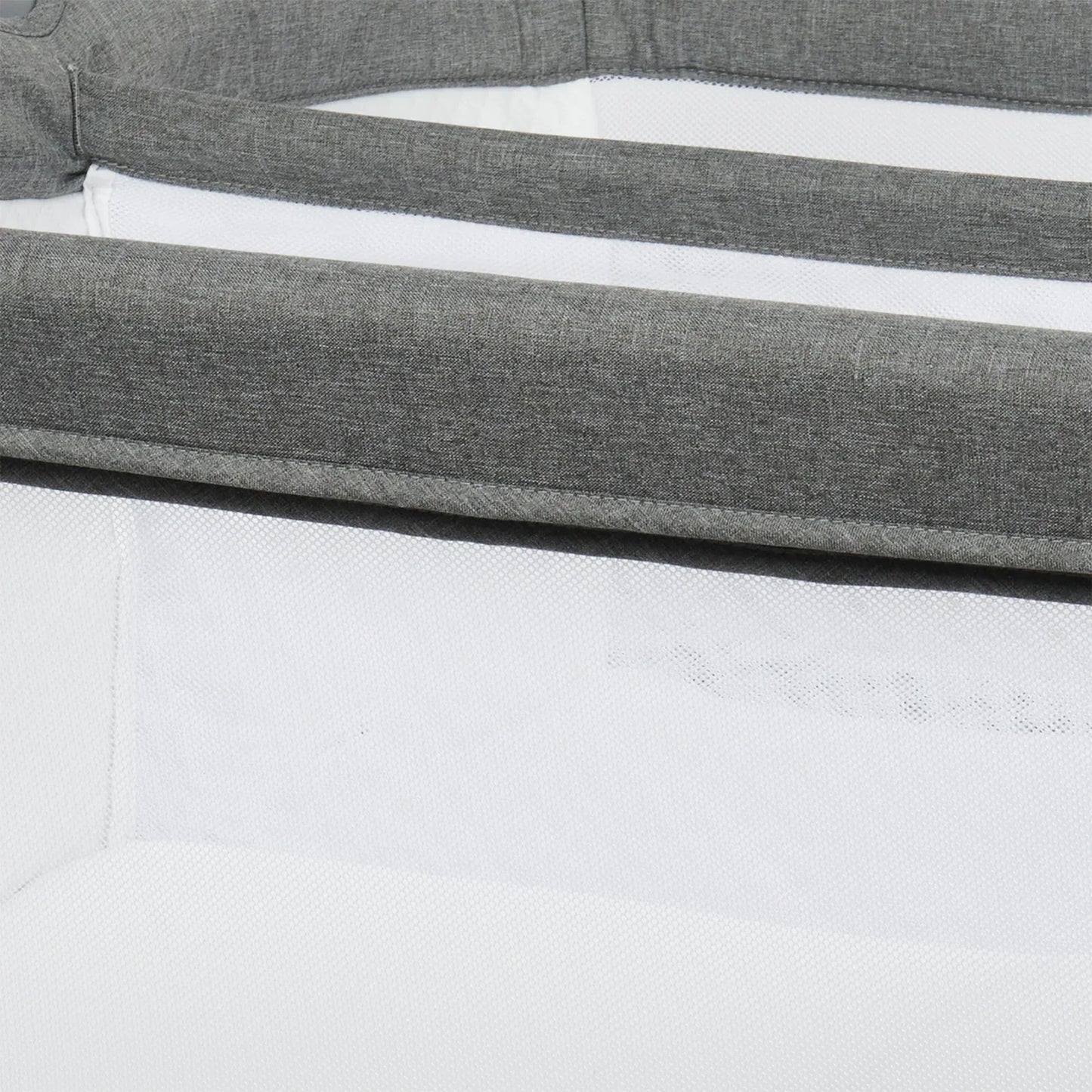 Puggle Dreamy Twin Bedside Crib - Grey by Puggle