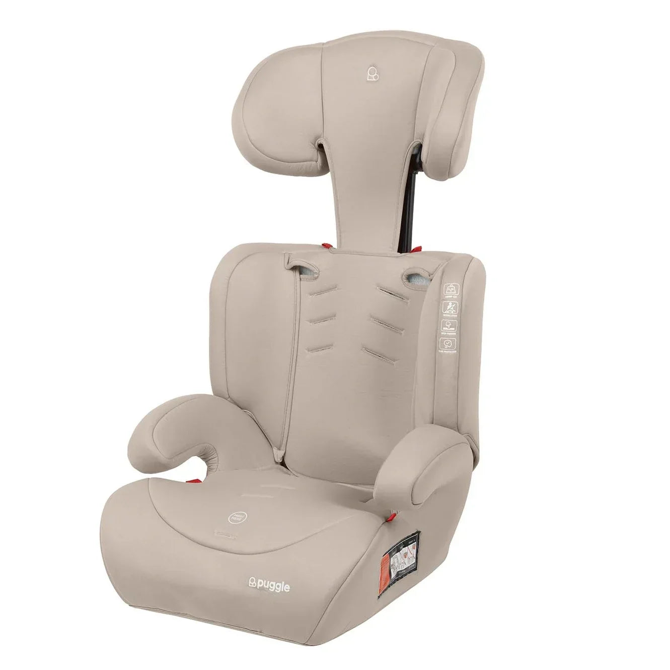 Puggle Maxi Gro Comfort Group 1/2/3 Eco Car Seat Booster Seat - Cashmere (9 Months-12 Years) by Puggle