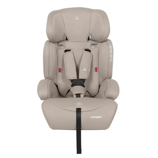 Puggle Maxi Gro Comfort Group 1/2/3 Eco Car Seat Booster Seat - Cashmere (9 Months-12 Years) by Puggle